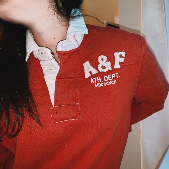 Vintage A&F rugby shirt ♡ - Picture 2 of 4